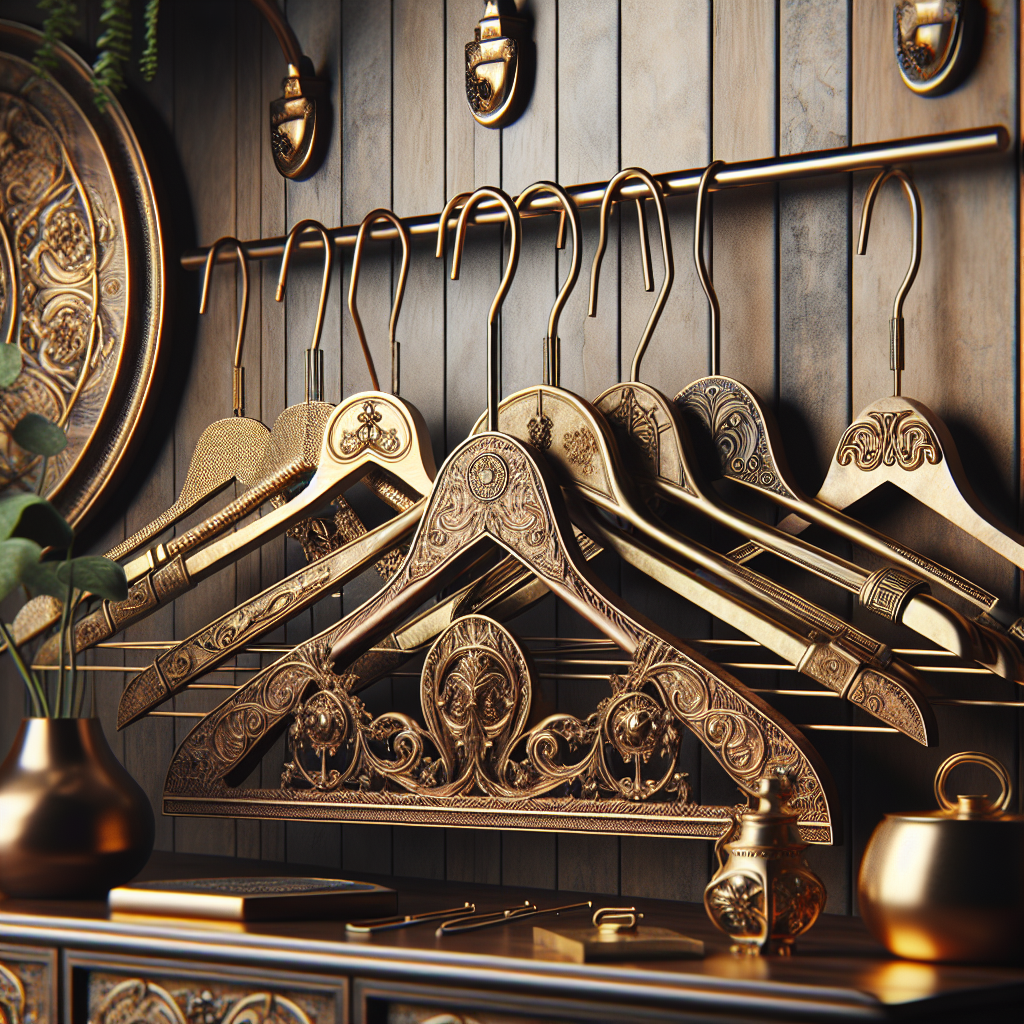 Brass Beauty: Elevate Your Closet with Ornate Vintage Hangers